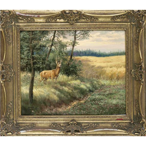 German landscape and hunting painter by Friedrich Reimann