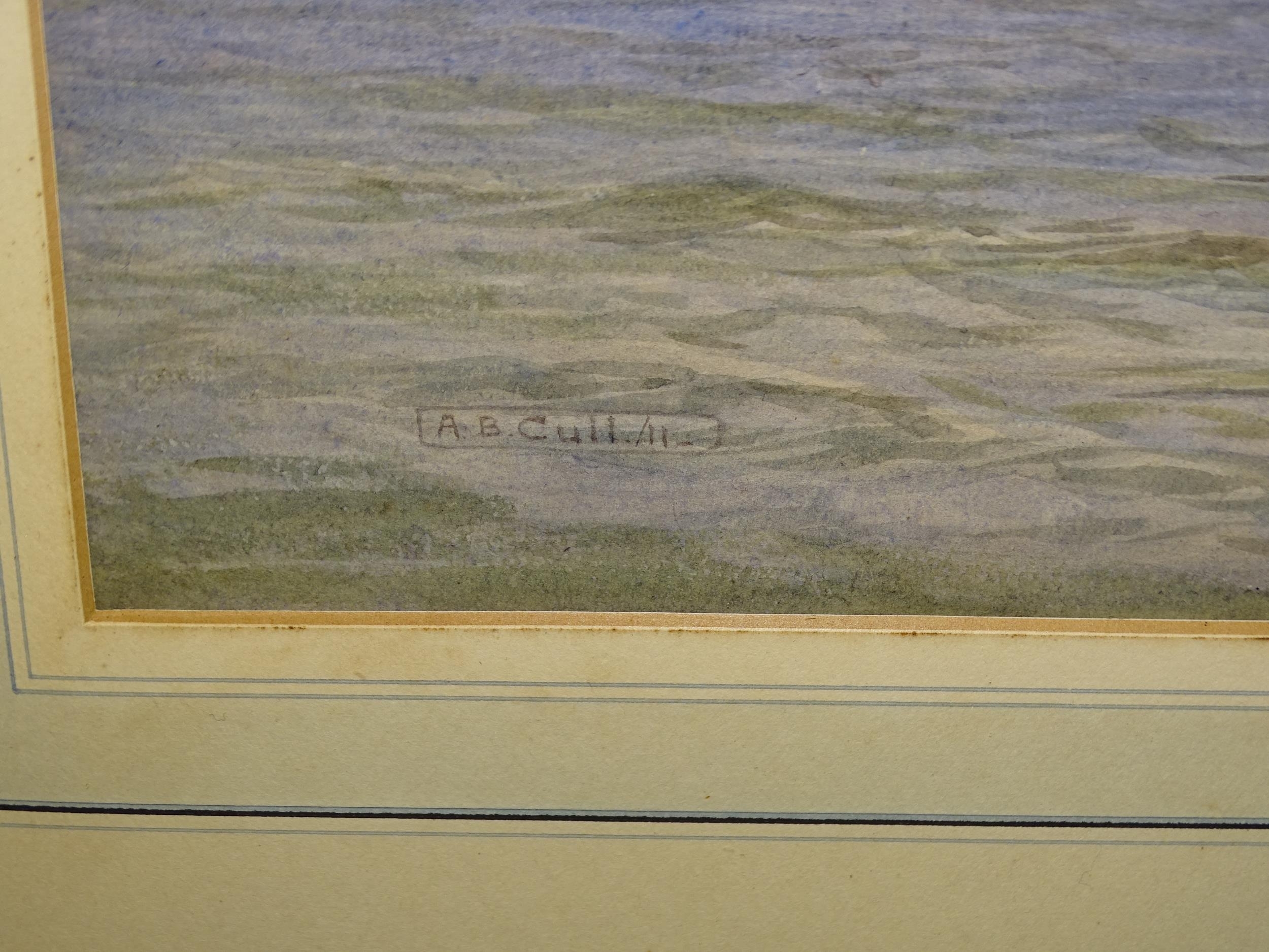 Artwork by Alma Claude Burlton Cull, HMS DRAKE AT SEA, Made of watercolour