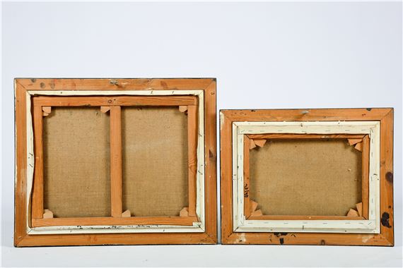 Two cityscapes by Piet Lippens