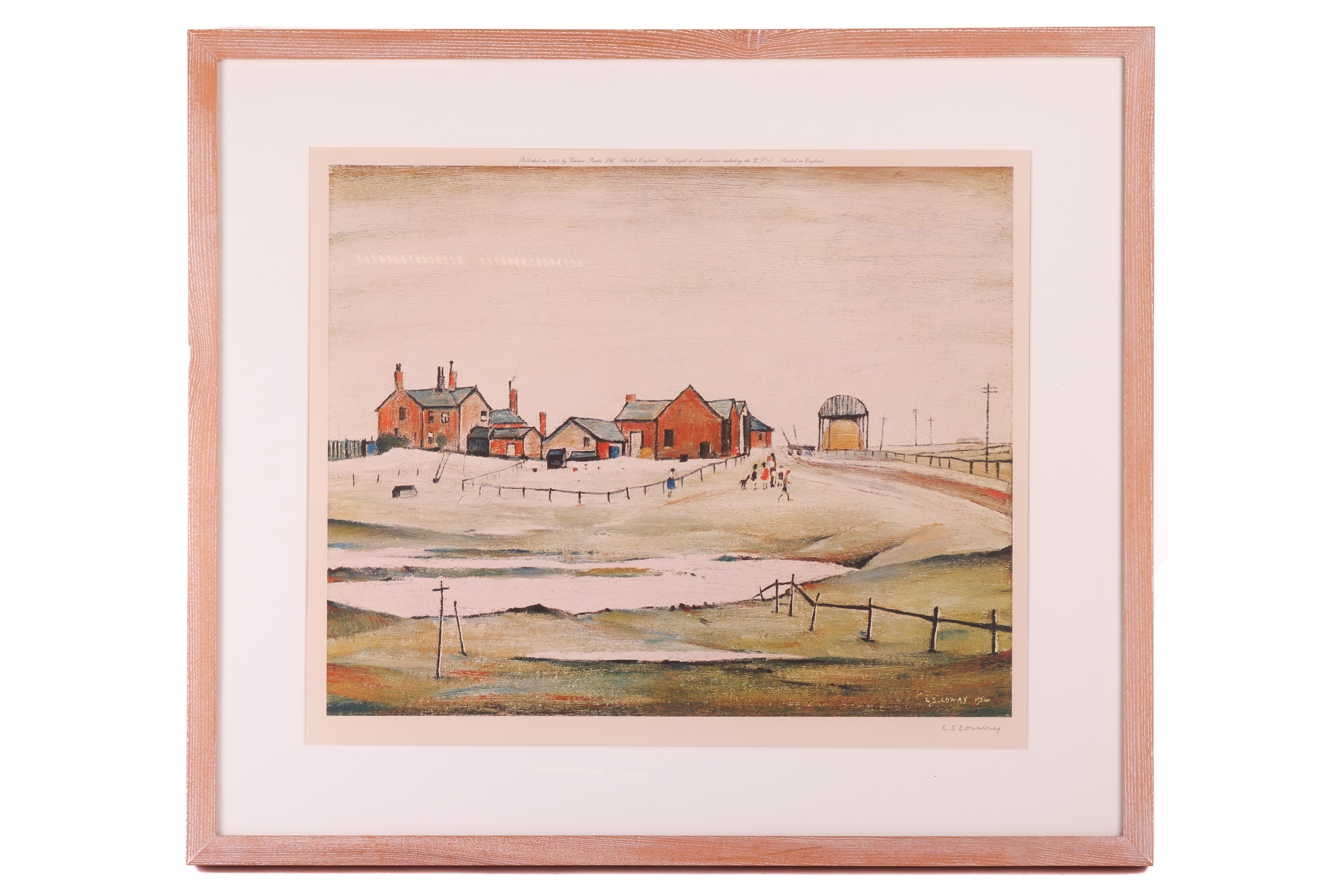 Landscape with Farm Buildings - Laurence Stephen Lowry