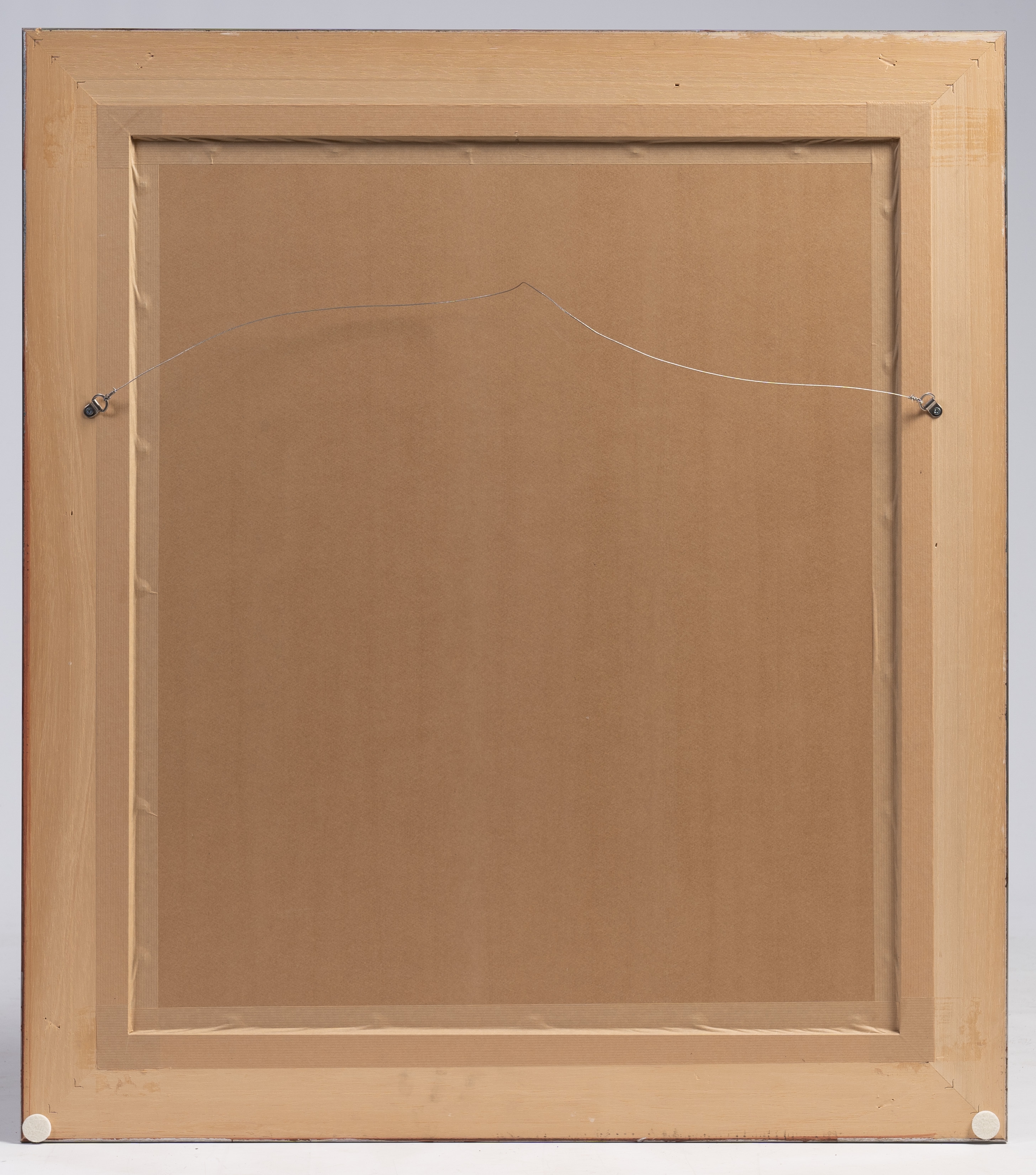 Artwork by Jean Poulain, An elephant and A tiger, Made of mixed media on paper