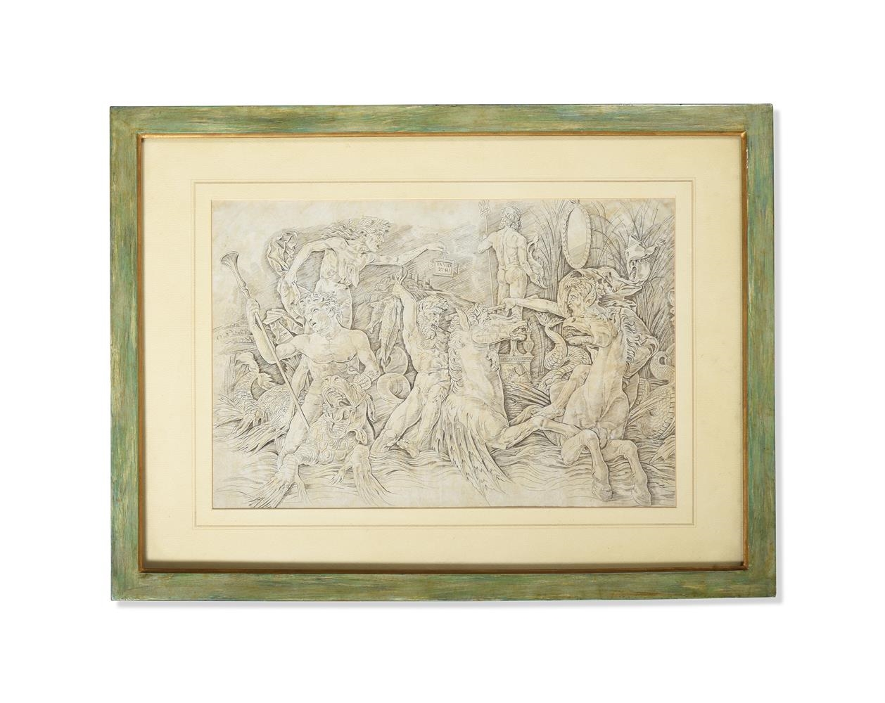 BATTLE OF THE SEA-GODS- THE LEFT HALF OF A FRIEZE - Andrea Mantegna
