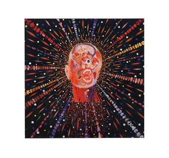 Fred Tomaselli　フレッド・トマセリ FRED TOMASELLI, Spliced Weed, 2023 | James Cohan Gallery