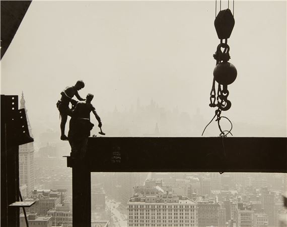 Connecting Beams on Skyscraper (Empire State Building by Lewis Hine, 1932