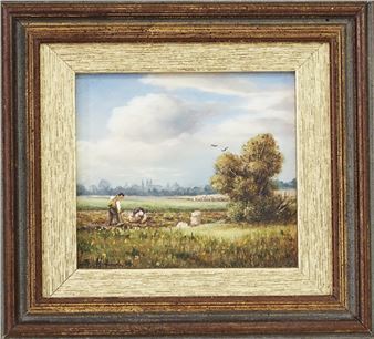 " Kartoffelernte vor München" - Siegfried Hafeneder