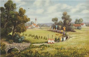 "Fronleichnamsprozession vor Erding" - Siegfried Hafeneder