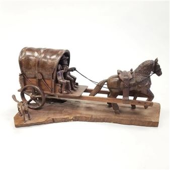 Wagon & figures - Roberto Solorio