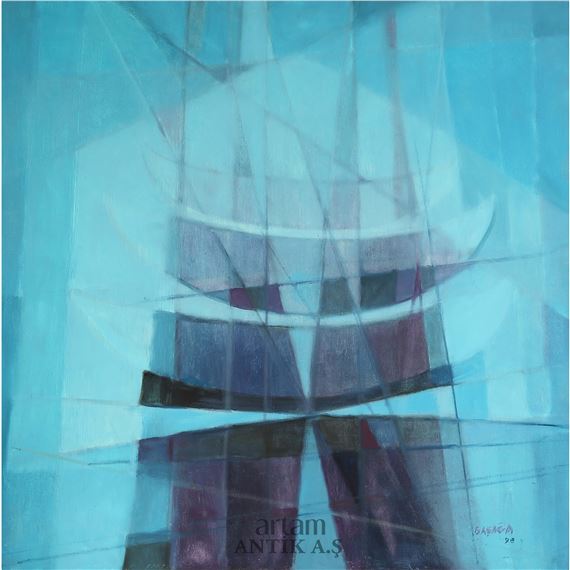 Soyut Kompozisyon by Ferruh Başağa, 1998