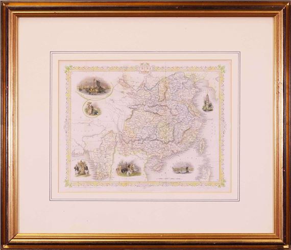 HISTORICAL MAP by John Tallis, mid-19th century