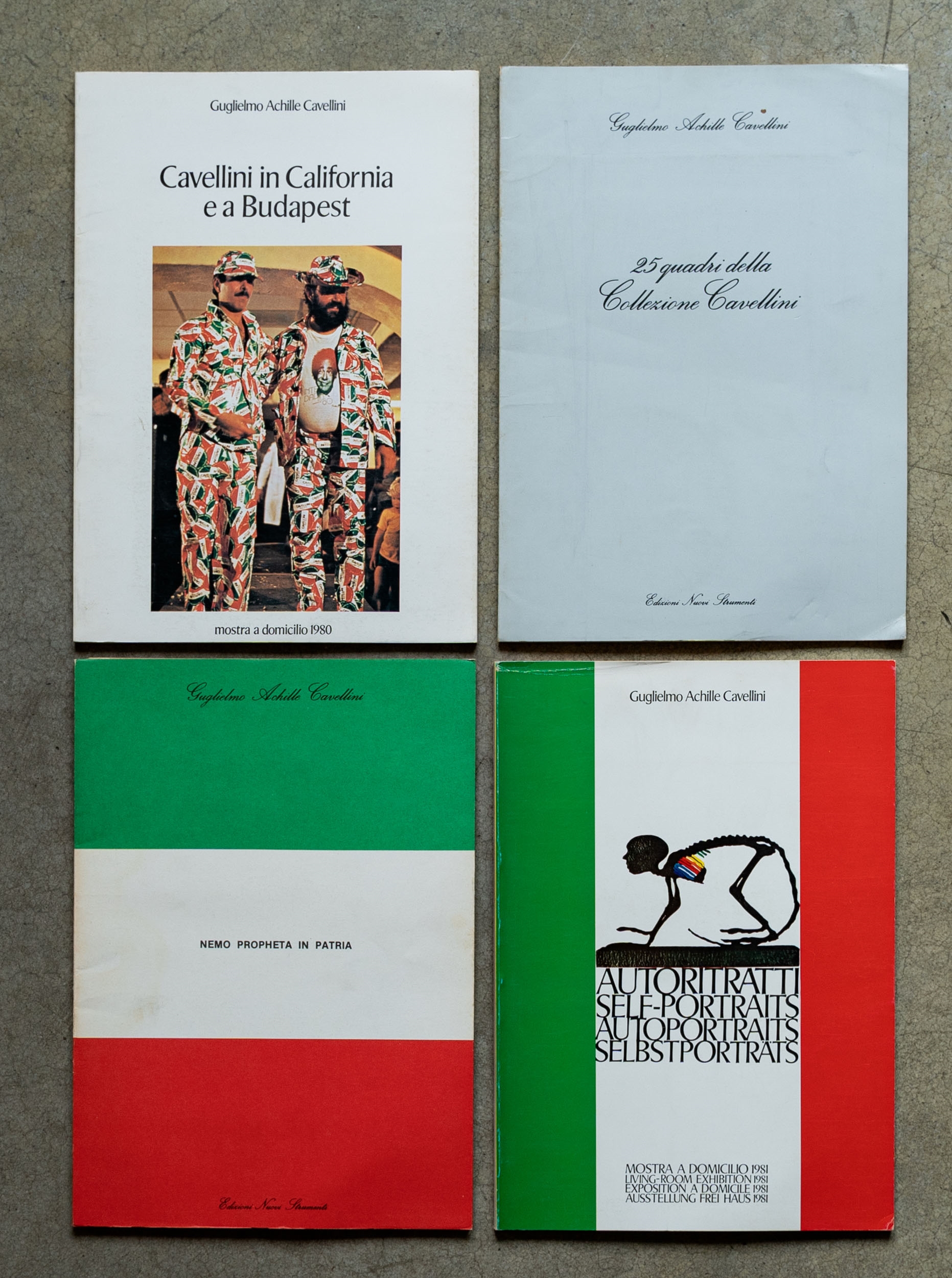 Lot of four catalogues - Gugliemo Achille Cavellini