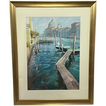 THE GRAND CANAL & SAN SALUTE" PAINTING - James Bartholomew