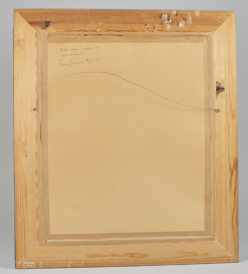 Artwork by Mats Mason, Sweden. Spansk dansös Sevilla. Signed, Made of MIXED MEDIA