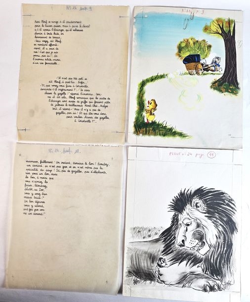 Pierre Jodon | / Set of 18 original illustrated models by Pierre Jodon ...