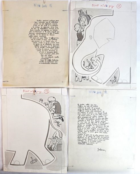Pierre Jodon | / Set of 18 original illustrated models by Pierre Jodon ...