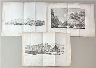 Diverses dispositions des Laves basaltiques dans la RIVIERE DE ST DENIS - Jean-baptiste Bory de Saint-vincent