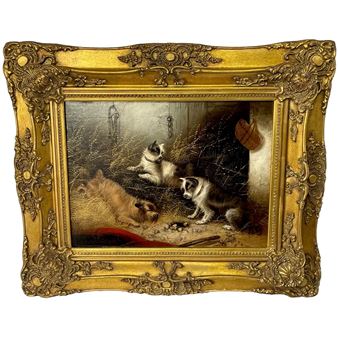 A SHARP LOOKOUT" OIL PAINTING - Edward Armfield