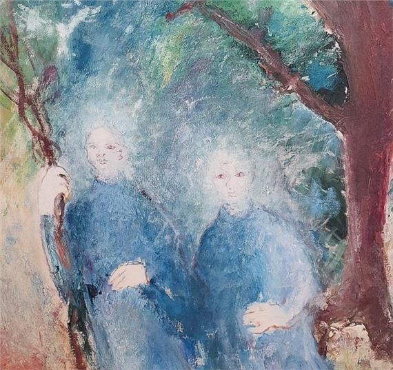Sophie Rollo | Sophie ROLLO Characters Oil on canvas signed... - Lot ...