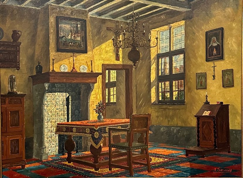 René Servaes | Interior of a Flemish house | MutualArt