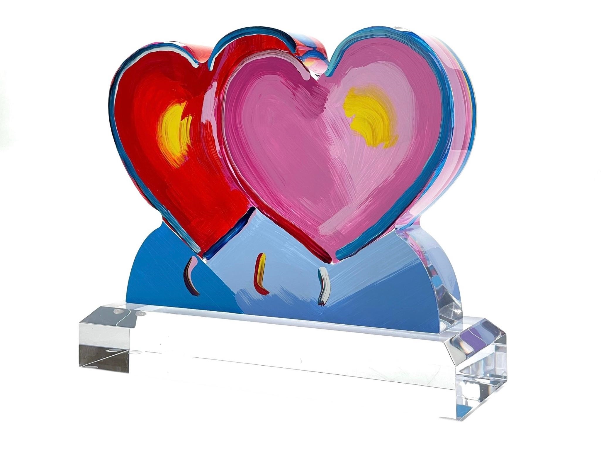 Peter Max | Unique Original! Peter Max (Born 1937) Two Hearts Ver (2017 ...