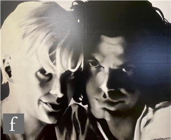 Temper AKA Aaron Bird (Born 1971) - 'When Two Worlds Collide - Paula Yates and Michael Hutchence - Aaron Bird