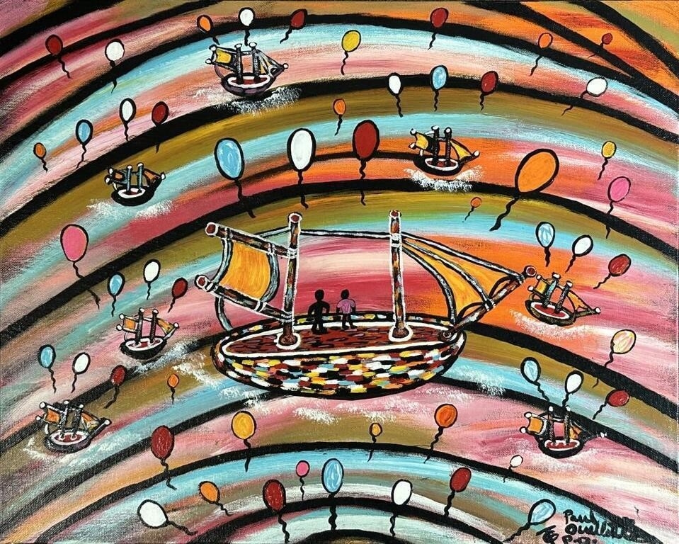 Artwork by Paul Oullet, Untitled, Made of acrylic on canvas