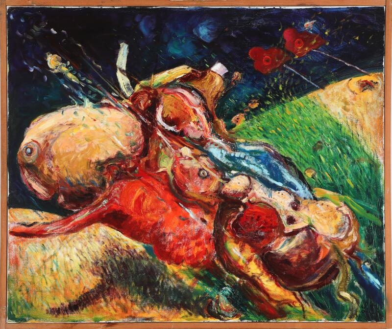 Artwork by Jan Leth, Untitled, Made of Oil on canvas