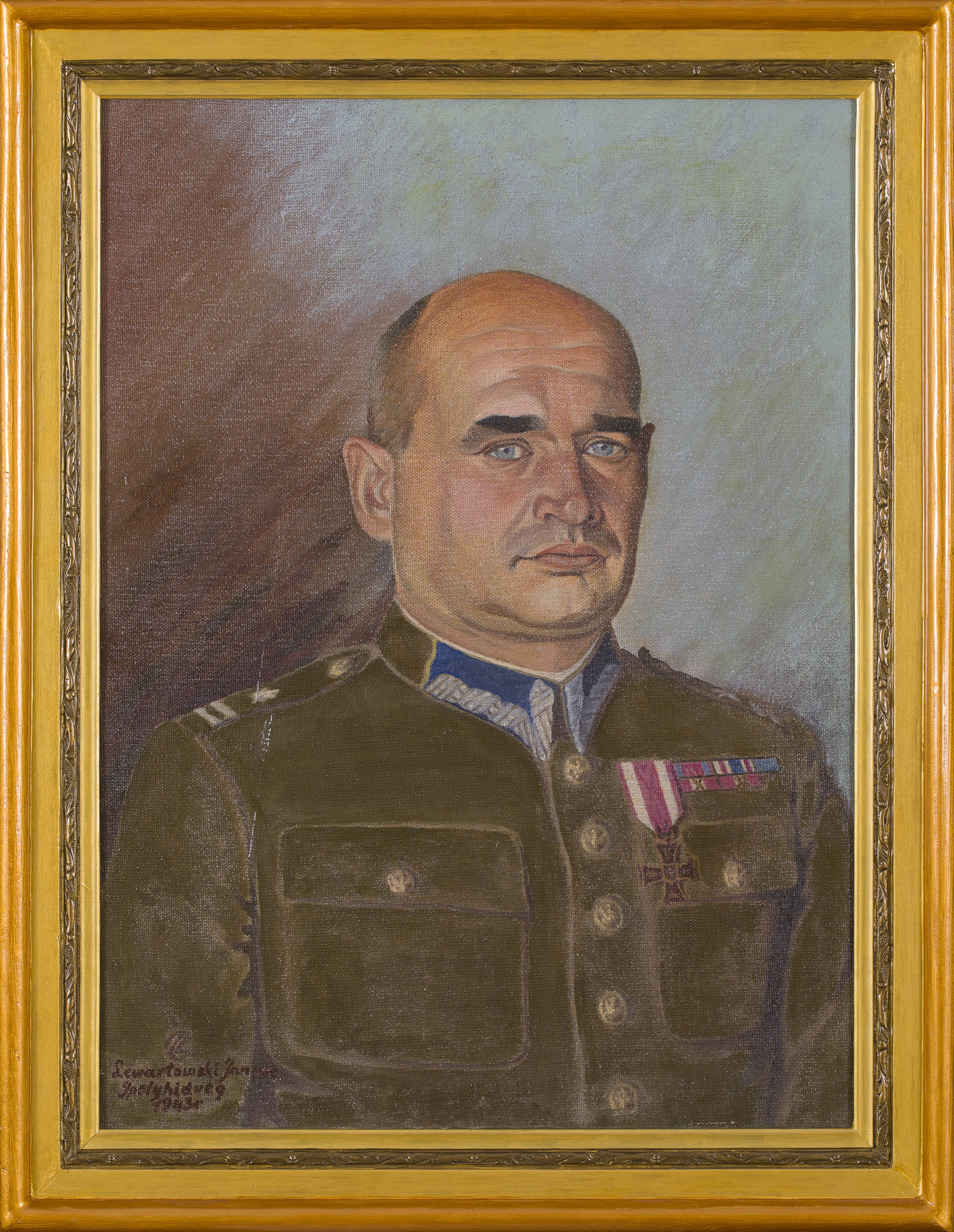 janusz-lewandowski-portret-oficera-1943-r-mutualart