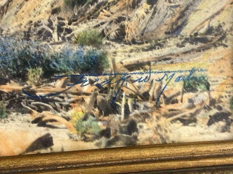 Artwork by Fred Martin, Southwest America, Made of Hand Colored Photograph