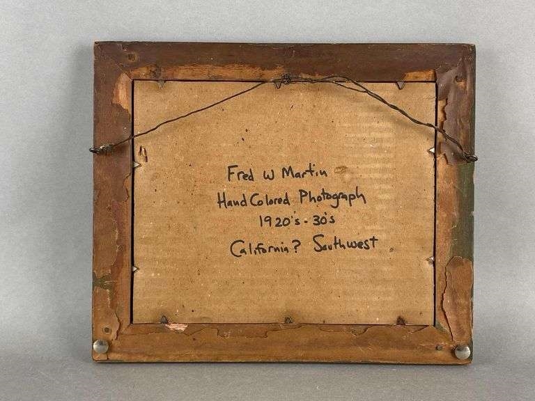 Artwork by Fred Martin, Southwest America, Made of Hand Colored Photograph