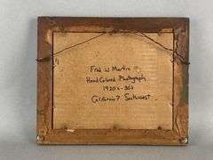 Artwork by Fred Martin, Southwest America, Made of Hand Colored Photograph