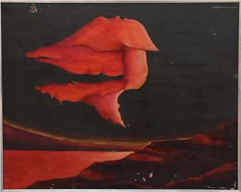 Jean-Loup CORNILLEAU (1943) Planète rouge - Jean-Loup Cornilleau