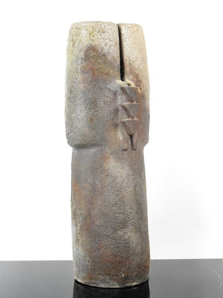 Artwork by Claudine Monchaussé, - La Borne: Important Totem, Made of Stoneware