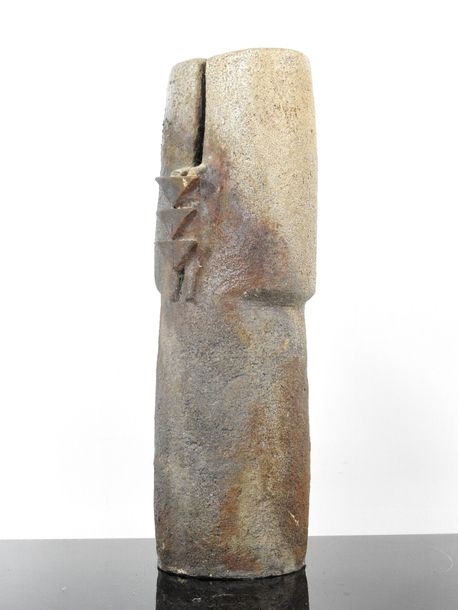 Artwork by Claudine Monchaussé, - La Borne: Important Totem, Made of Stoneware