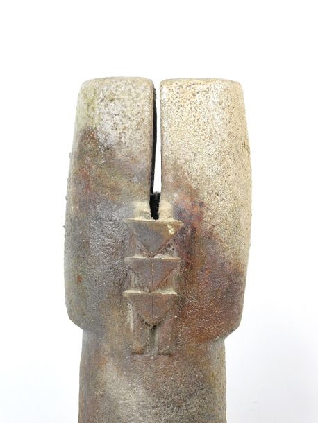 Artwork by Claudine Monchaussé, - La Borne: Important Totem, Made of Stoneware
