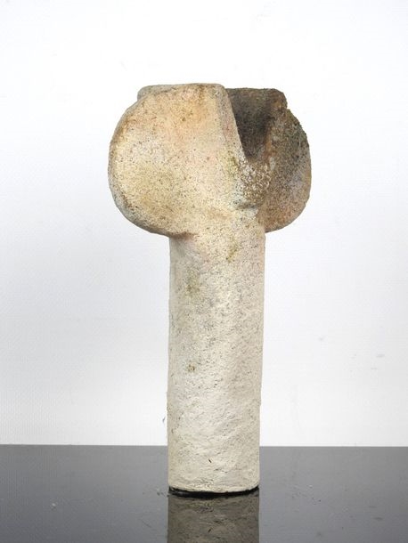 Artwork by Claudine Monchaussé, - La Borne: Totem, Made of Sandstone