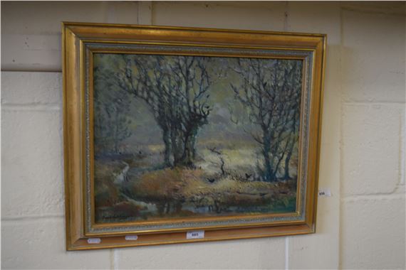 Woodland scene by Derek Hutchinson - Derek Hutchinson