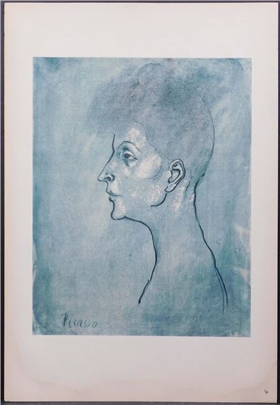 Pablo Picasso Blue Period Portrait 1946 MutualArt