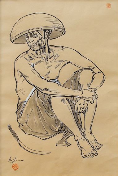 Farmer by Lee Man Fong, 1952