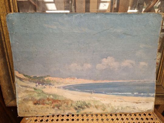 JOHN HAY, SHORE SCENE, OILS, SIGNED LOWER RIGHT - John Hay