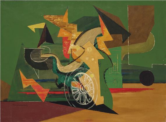 La Roue by Louis Marcoussis, Painted circa 1938-1940