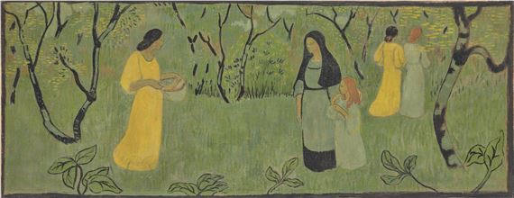 Promenade du Dimanche (Robes Jaunes by Paul Sérusier, 1894