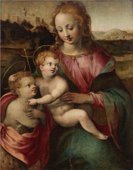Francesco Brini | The Madonna and Child with the Infant Saint John the ...