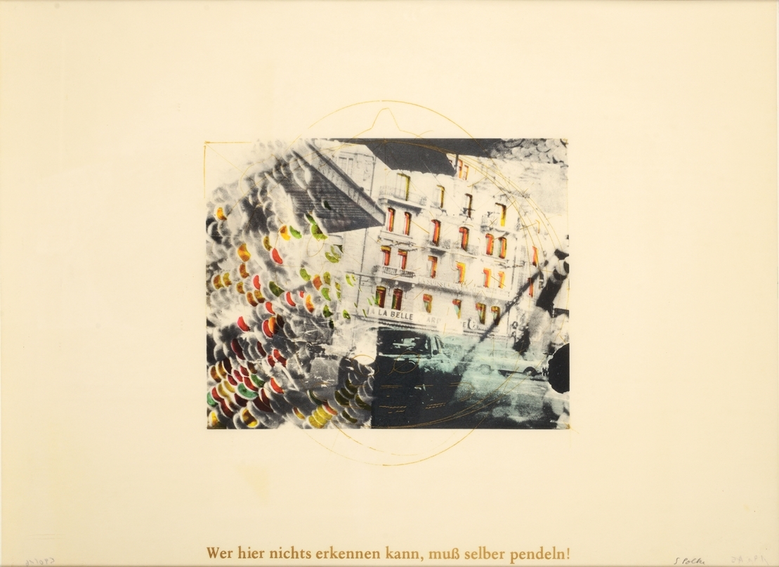 If you can't see anything here, you have to commute yourself! , 1973 - Sigmar Polke