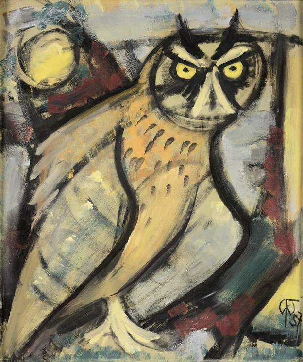 Owl by Werner Fechner, 1892