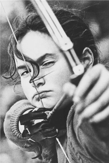 Girl Archer , 1956 by Lev Borodulin, printed in 1970s