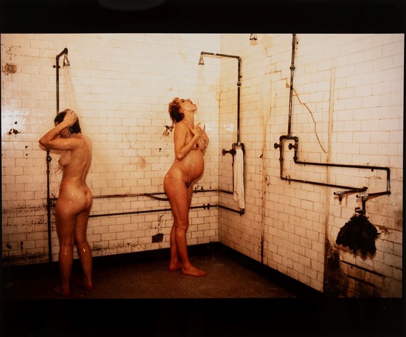 Rebecca and Janet in the showe at the Russian Bathes , 1985 - Nan Goldin