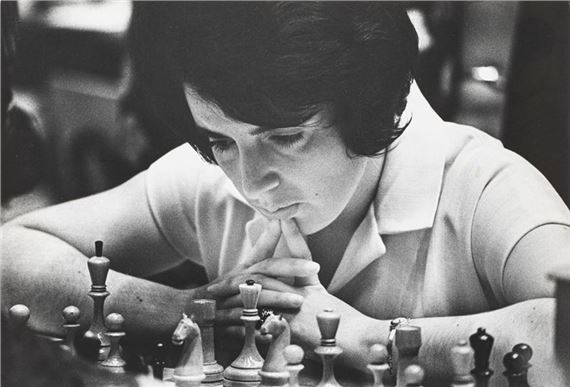 World Champion chess player, Nona Grapindashvili , 1970s by Lev Borodulin, 1970s