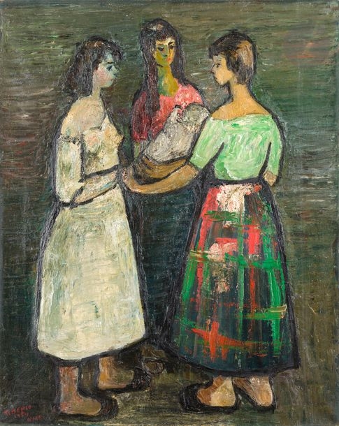 Three women, 1954 - Wilson Tibério