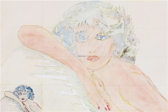 Frau mit Kopf by Werner Berges, 1977