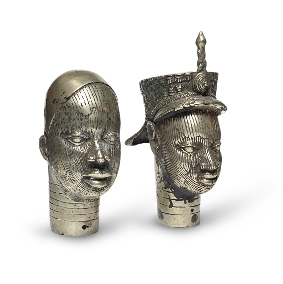 Benin | A Pair of Benin Heads | MutualArt